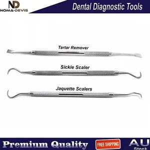 Dental Sickle Scaler Hygiene Tools Tartar Remover Calculus Plaque Tooth Scraper - Picture 1 of 4