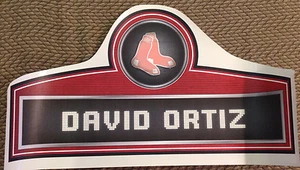 Boston Red Sox DAVID ORTIZ Nameplate FATHEAD 26"x14" Vinyl MLB Wall Graphics - Picture 1 of 1