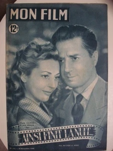 MON FILM N°171 du 30 novembre 1949 Ainsi finit la nuit Claude DAUPHIN VERNON - Picture 1 of 1