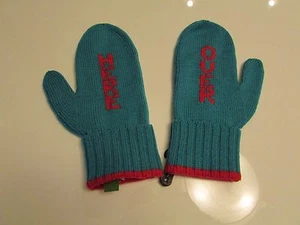 NEU AUTHENTISCH Kate Spade New York™ Over Here Fäustlinge Big Apple türkis/rot Handschuhe - Bild 1 von 12