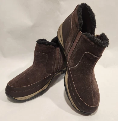 Botas Easy Spirit Epic Snow forradas de piel negras informales cómodas al tobillo para mujer talla 8M Foto 1 de 4