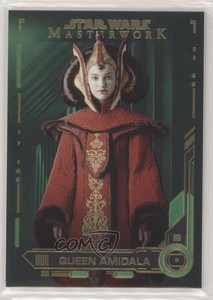 2019 Topps Star Wars Masterwork Green 92/99 Padme Amidala Queen Amidala #13 0ad