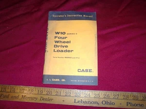  Case W10 Serie C Allradlader Bedienungsanleitung 9-2161 S/N 9809003  - Bild 1 von 4