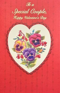 Loving VALENTINE'S DAY Card FOR SPECIAL COUPLE by Popular Greetings + Envelope - Picture 1 of 4