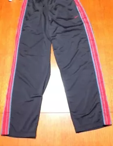Nike Tear Away Pants Warm Up Breakaway Snap Size XL Black & Red - Picture 1 of 7