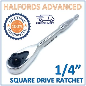 Halfords Advanced 1/4" Square Drive 5.5" 100Teeth Ratchet Handle - New Free P&P - Picture 1 of 7