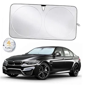 Mirror Cut Car Windshield Sun Shade | Foldable Automotive Sun Blocker Medium - Picture 1 of 7