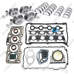 Engine Pistons Rings Rebuild Set For VW Jetta Beetle Golf GTI 1.8 Turbo AWP AWM - Picture 1 of 10