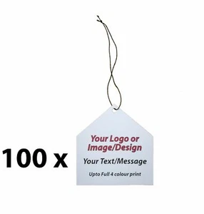 100 x House Custom Hang / Swing / Gift Tags - Picture 1 of 6