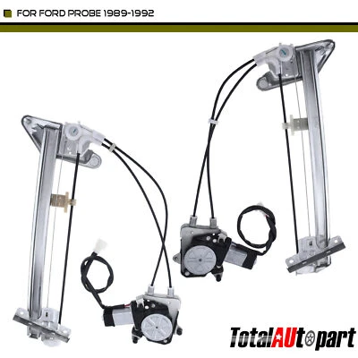 Power Window Regulator w/Motor for Ford Probe 1989-1992 Front Left &Right Side - Image 1 of 4