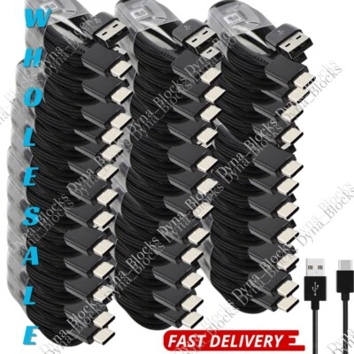 1-5000 Lot USB Type C Fast Charging Charger Cable For Samsung S8 S9 S10 iPhone15 - Image 1 of 4