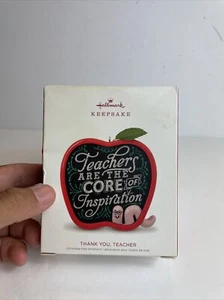 Hallmark Keepsake Ornament Thank You, Teacher Are The Core Ornament Apple - Picture 1 of 8
