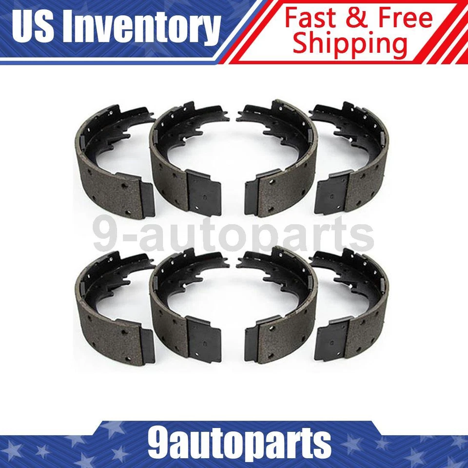 Zapatas de freno de tambor delanteras y traseras para Ford Econoline 1962 1963 1964 1965 1966 1967 Foto 1 de 4