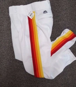 HOUSTON ASTROS YOUTH THROWBACK AUTHENTIC MAJESTIC BASEBALL PANTS  - Picture 1 of 1