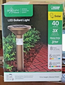 Feit Electric OneSync Solar Powered 40 lumens - 6.25 inch diameter solar panel - Picture 1 of 3