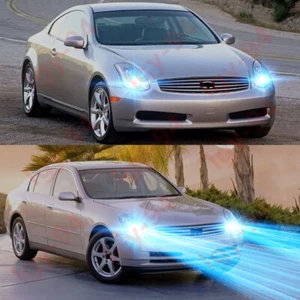 For INFINITI G35 2003-2005- 2pc 8000K LED Headlight Bulb High Beam / Fog Lights - Picture 1 of 12