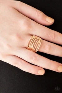 Give Me Space Rose Gold Toned Ring by Paparazzi - Picture 1 of 2