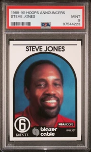 STEVE JONES 1989 HOOPS ANNOUNCERS SUPER RARE PROMO SP PSA 9 POP 2 MG - Picture 1 of 1