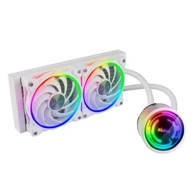 Akasa Soho 240 Dawn Edition 240Mm Argb Liquid Cpu Cooler Rgb Controller Dual Rad - Image 1 of 3