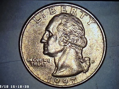 1997 P George Washington quarter errors - Image 1 of 4