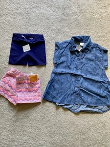 3 NWT Size 5/6 Girls’ Gymboree & Crazy 8 Summer Clothes - Picture 1 of 5