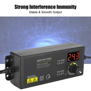 Adjustable Power Supply 3V to 36V 1.7A 60W with Speed Control and LED Display - Picture 1 of 12