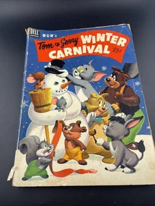 Tom & Jerry Winter Carnival #2 (1953) Dell Giant Carl Barks Golden Age - Imagen 1 de 9