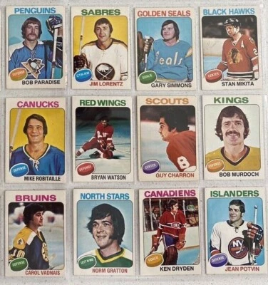 ( U SELECT CARDS ) 1975-76 O-pee-chee Hockey Singles 1-100  photo/price🔽 - Image 1 of 3