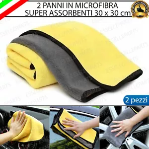 2 PANNI MICROFIBRA ANTI ALONI INTERNO ESTERNO VETRI PER DAIHATSU SIRION - Foto 1 di 9