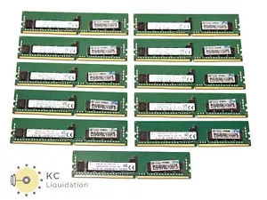 Lot 11x SK Hynix 16GB 1Rx4 PC4-2400T DDR4 ECC Server RAM Memory HMA82GR7AFR4N-UH - Picture 1 of 3