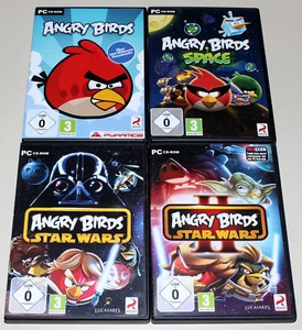 4 PC SPIELE BUNDLE - ANGRY BIRDS SPACE & STAR WARS I & II - PC CD ROM NEUWERTIG - Bild 1 von 2