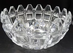 Towle "Plaza Suite" Waffle 9" Crystal Bowl MINT! - Picture 1 of 3