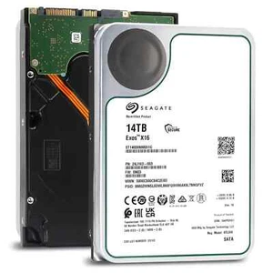 Seagate Exos X16 14TB SATA 6Gb/s 7200RPM 3.5" Enterprise HDD - ST14000NM001G - Picture 1 of 7