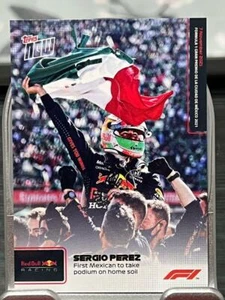 Sergio Perez Red Bull 2021 Topps Now Formula 1 F1 Card #68 Podium on Home Soil - Picture 1 of 2