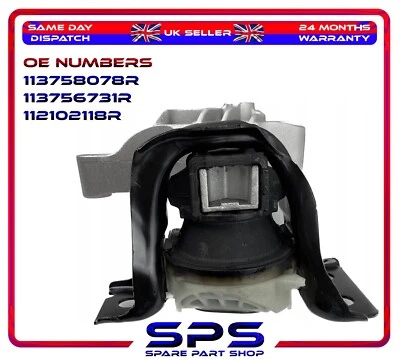 Engine Mounting Right For Dacia Dokker Duster Lodgy Renault Clio IV 112102118R - Image 1 of 4
