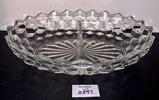 VTG Divided Serving Snack Dish Candy Party Peanuts Fostoria American Barware MCM