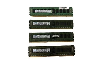 SAMSUNG 16GB 4X4GB 2RX8 PC3L-10600R M393B5273CH0-YH9 SERVER MEMORY RAM / VB-161 - Picture 1 of 4