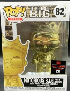 ¡TOY TOKYO FUNKO POP! ROCKS THE NOTORIOUS B.I.G. PEQUEÑO DORADO CROMO GRANDE grande - Imagen 1 de 1