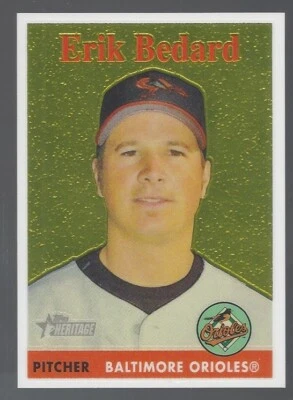 Erik Bedard 2007 Topps Heritage Chrome 0294/1958 Card# THC-96 - Image 1 of 4