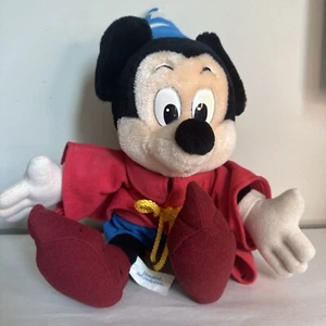 Vintage Fantasia Mickey Mouse Wizard Plush Classic Walt Disney World Stuffed Toy - Picture 1 of 3