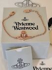 Vivienne Westwood Ariella rose gold tone crystal heart Bracelet New with Box