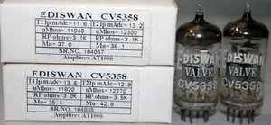 1MP ECC88 CV5358 6DJ8 EDISWAN Made in England Amplitrex Tested #184035 184067 - Picture 1 of 8