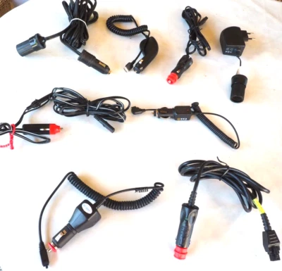 8x Sammlung im Pkw Kfz Zigarettenanzünder Stecker Kabel Adapter Ladekabel#449 E4 - Bild 1 von 4