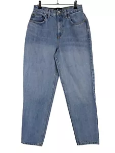 ASOS Mom Jeans, Blue High Rise Denim Trousers, Petite Waist 26" Leg 28" - Picture 1 of 7