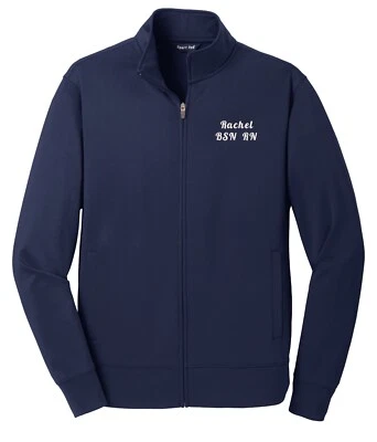 Personalized Pediatric Nurse Kids Dinosaurs Zip Up Fleece Jacket - Image 1 of 4