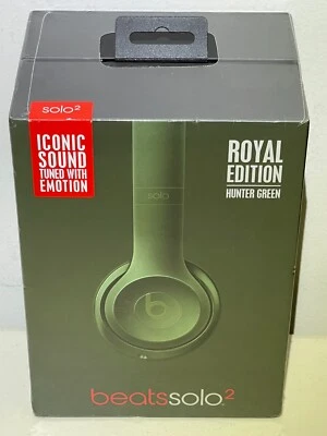 Beats Solo 2 Headphones Solo2 Wired On-Ear Headband Royal Edition Hunter Green . - Image 1 of 4