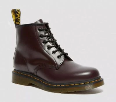 Dr Martens 6 Agujero 101 Burdeos Smooth Ys 27282626 Doc - Imagen 1 de 4