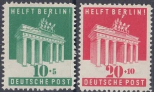 GERMANY Sc # B302-3 CPL MNH SET of 2 - BRANDENBURG GATE in BERLIN - Picture 1 of 1