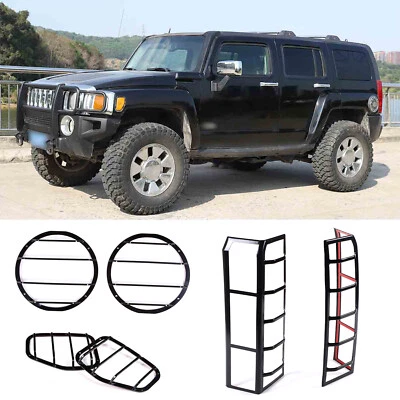 TAIL LIGHT+Front Fog LAMP Turn Side Signal COVER TRIM GUARD For Hummer H3 06-10 - Image 1 of 4