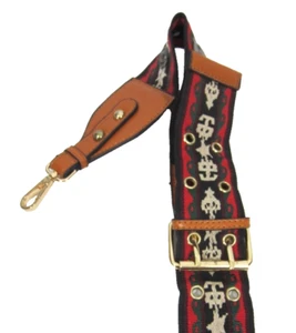 Crossbody Purse Bag Strap Guitar Camera Style Boho Adjustable Detachable Aztec - Picture 1 of 7